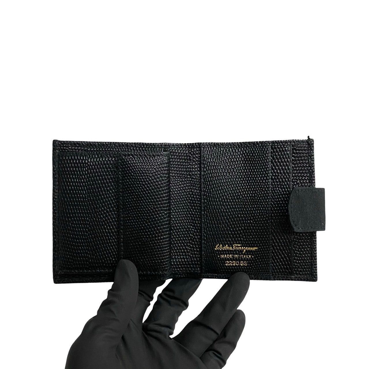 Salvatore Ferragamo Salvatore Ferragamo Black Leather Size ONE SIZE - 7 Thumbnail