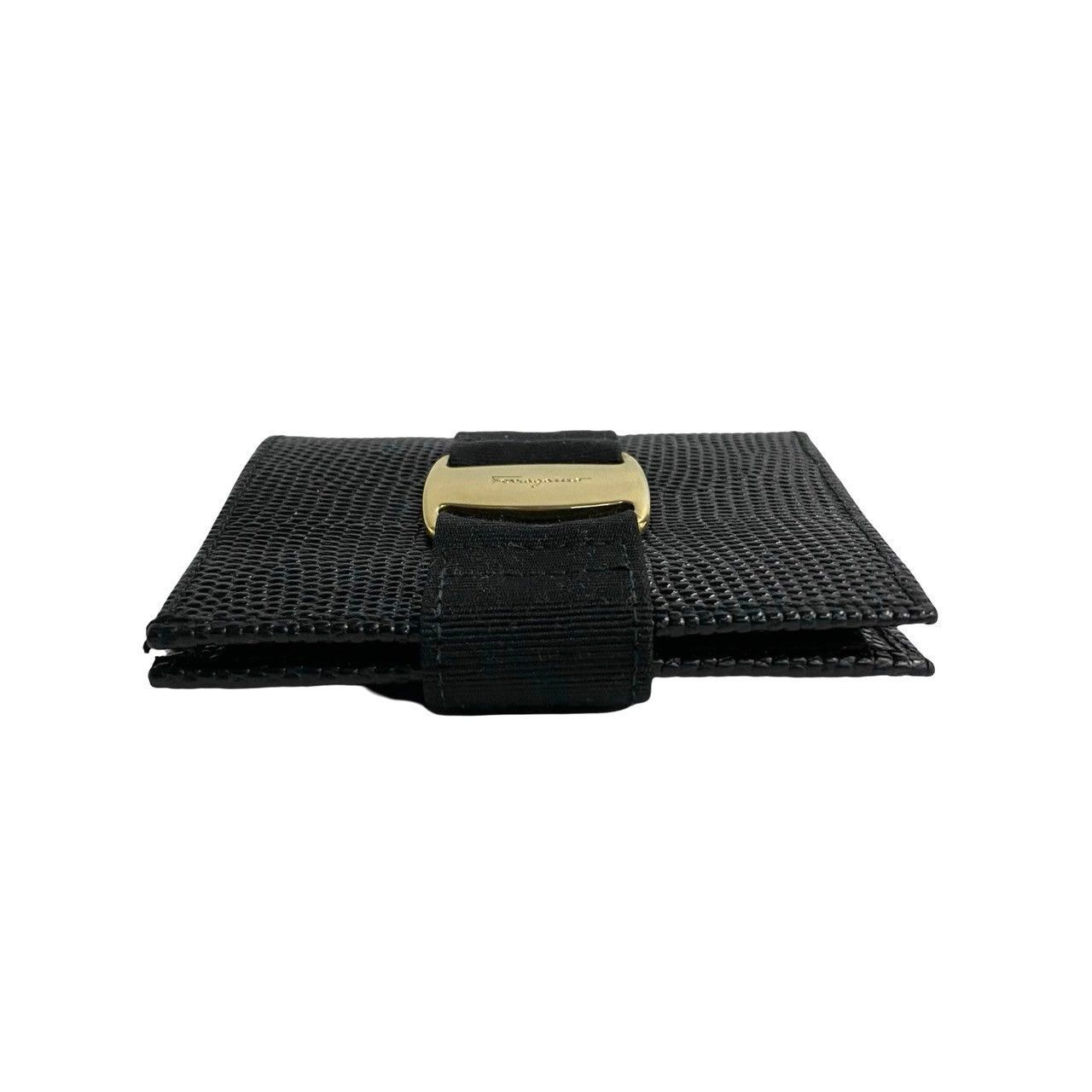 Salvatore Ferragamo Salvatore Ferragamo Black Leather Size ONE SIZE - 4 Thumbnail