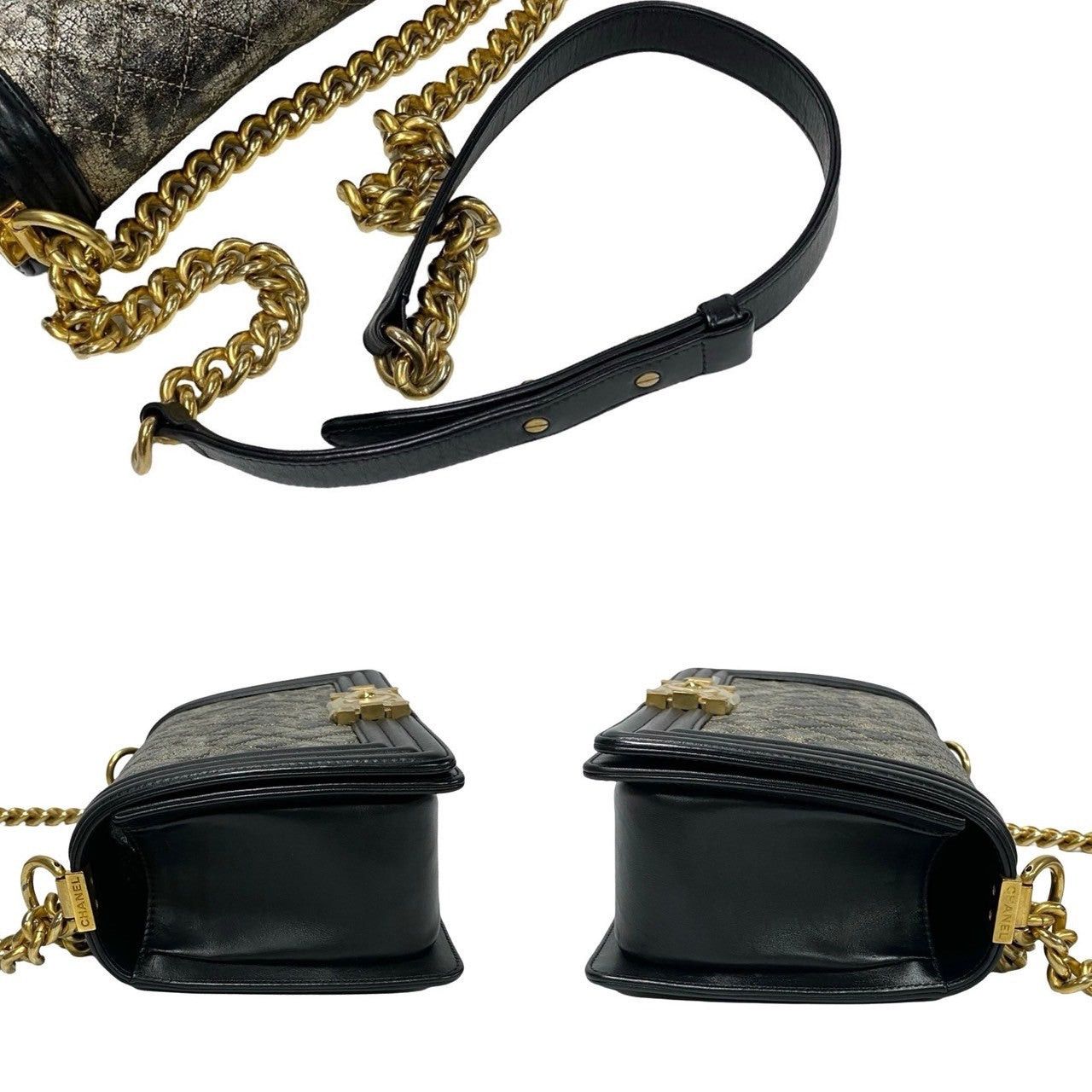 Chanel Chanel Shoulder Bag Black Leather Size ONE SIZE - 5 Thumbnail