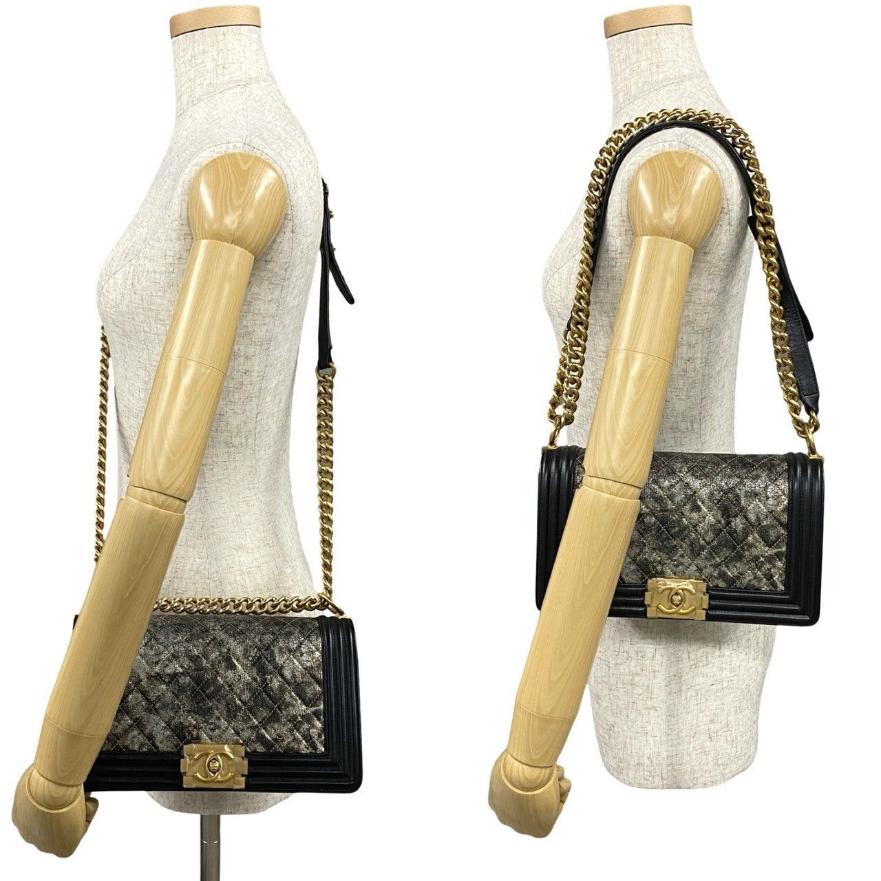 Chanel Chanel Shoulder Bag Black Leather Size ONE SIZE - 2 Thumbnail