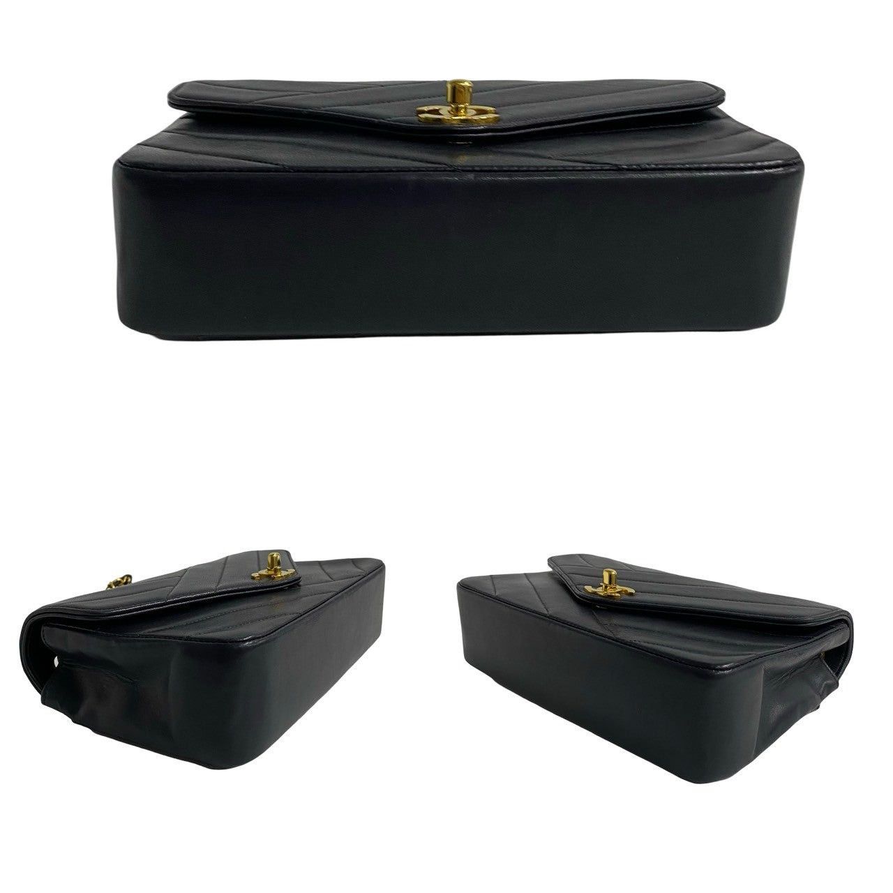 Chanel Chanel Shoulder Bag Black Leather Size ONE SIZE - 6 Thumbnail