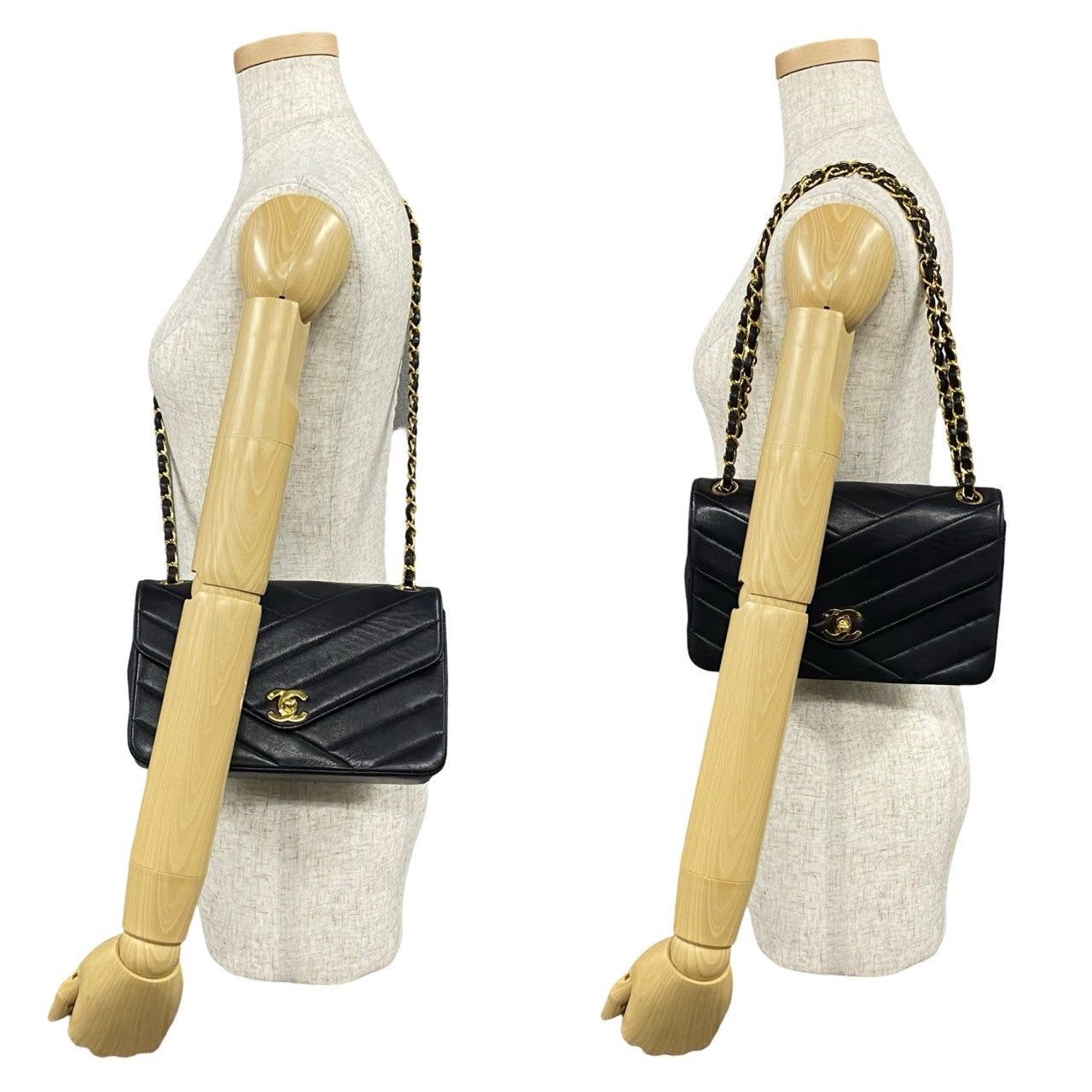 Chanel Chanel Shoulder Bag Black Leather Size ONE SIZE - 2 Thumbnail