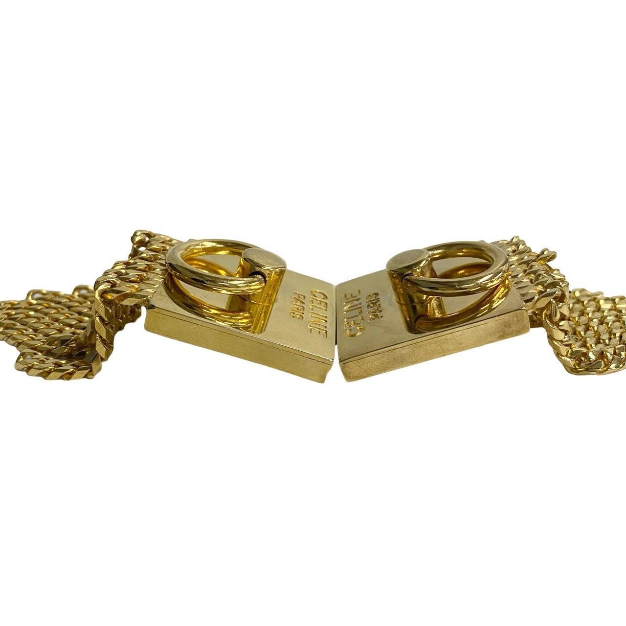 Celine Celine Earrings Gold Plated Size ONE SIZE - 4 Thumbnail