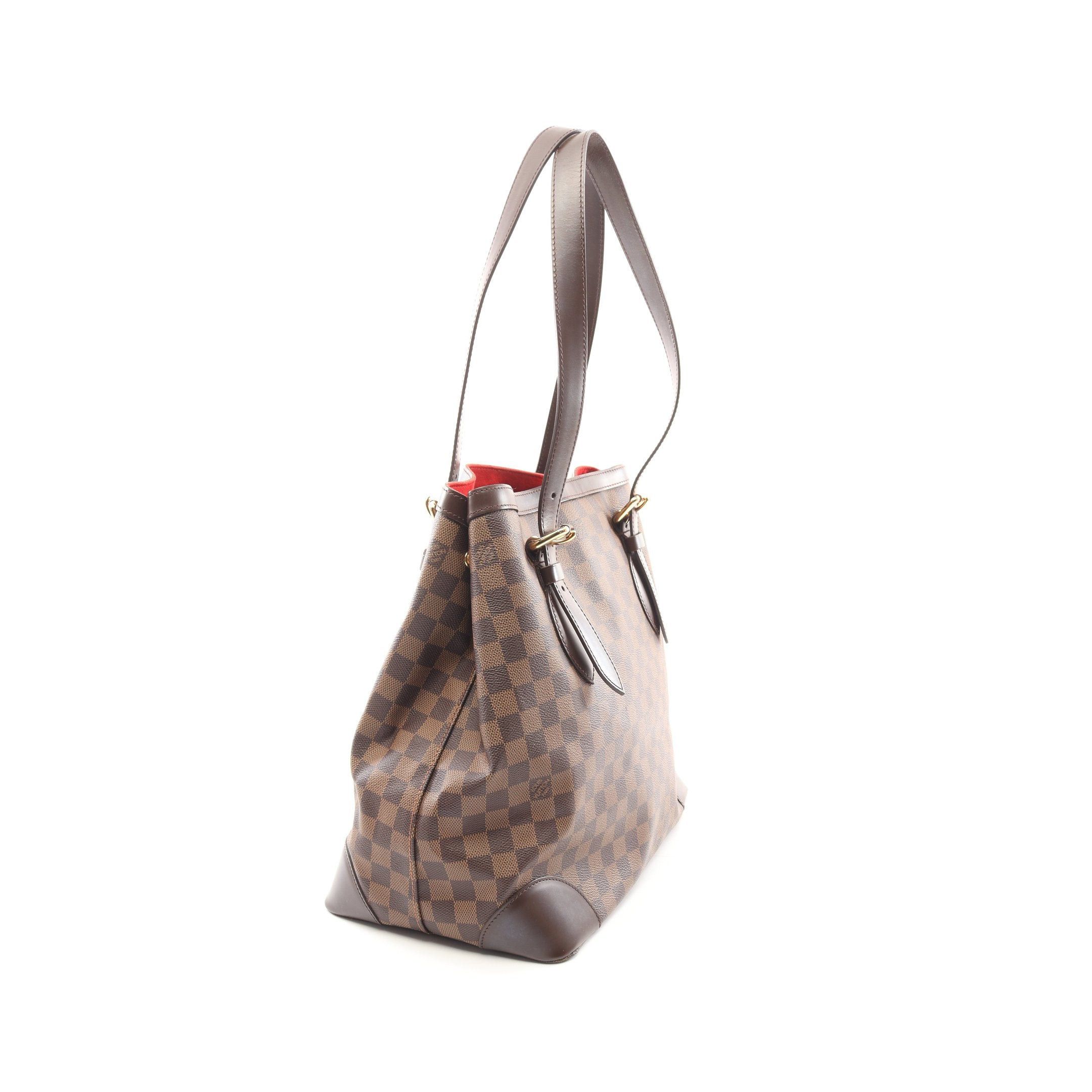 Louis Vuitton Louis Vuitton Hampstead Gm Damier Ebene Shoulder Bag Tote Leather Brown Size ONE SIZE - 2 Thumbnail