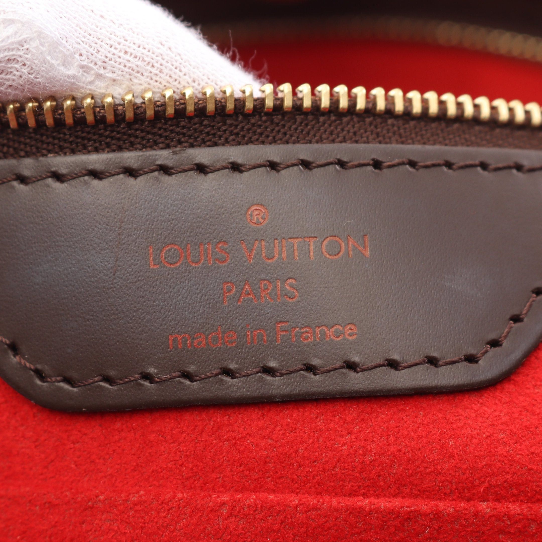 Louis Vuitton Louis Vuitton Hampstead Gm Damier Ebene Shoulder Bag Tote Leather Brown Size ONE SIZE - 4 Thumbnail
