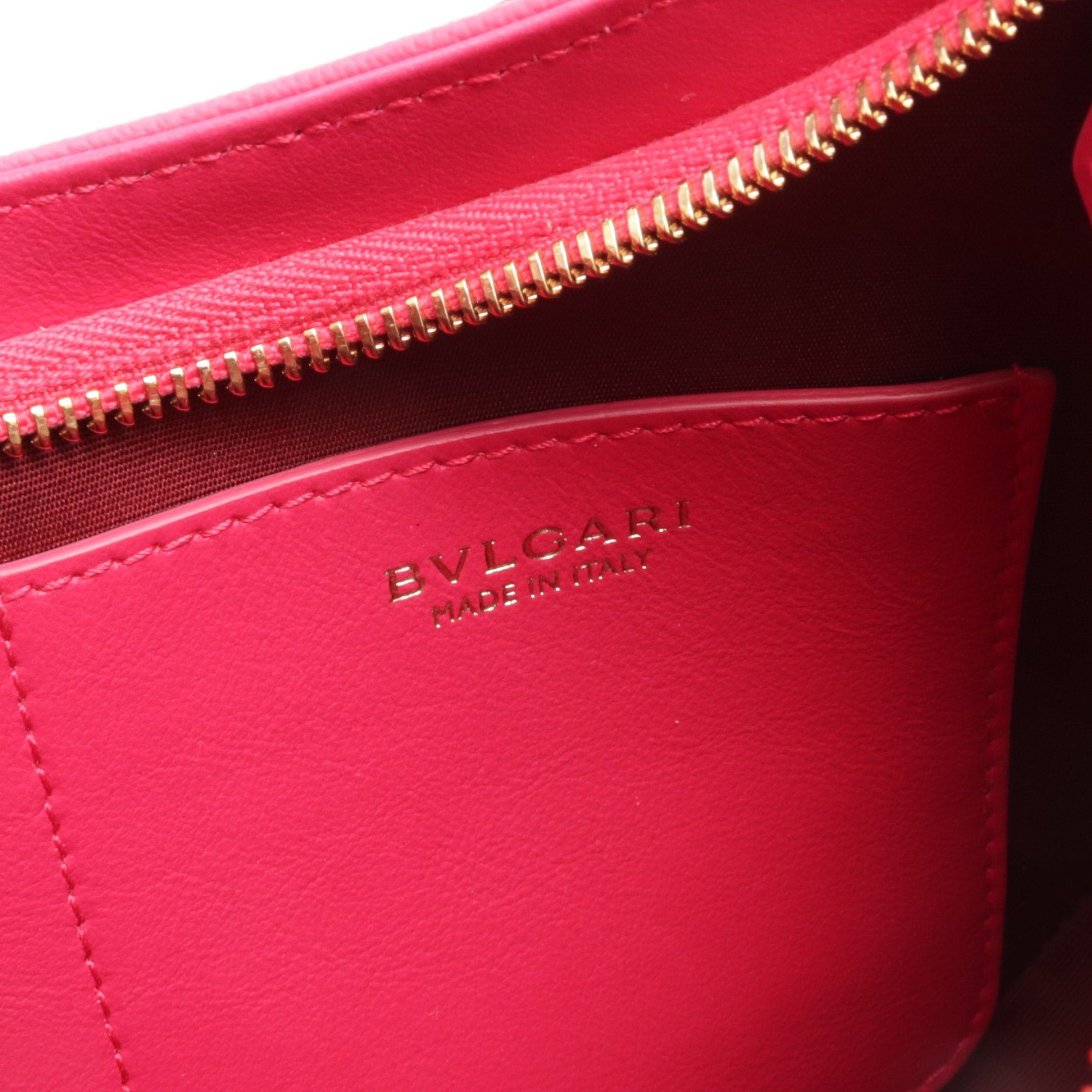 Bvlgari Bvlgari Serpenti Shoulder Bag Leather Pink Purple Size ONE SIZE - 4 Thumbnail