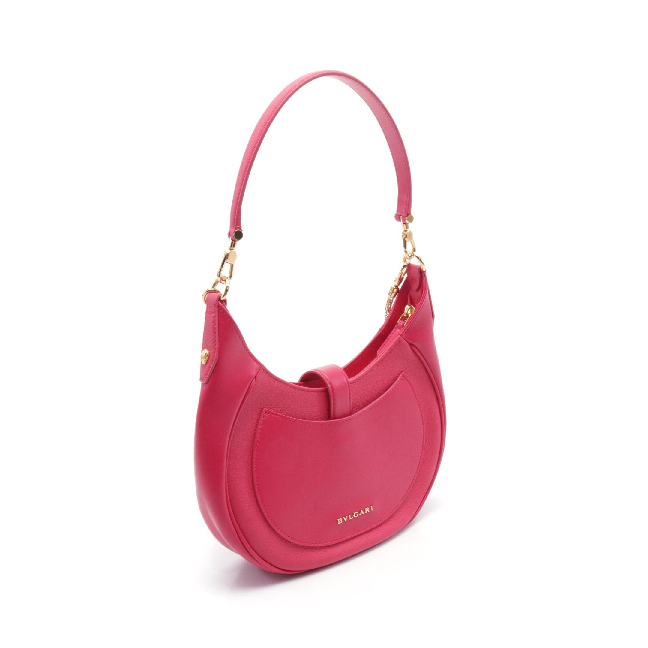 Bvlgari Bvlgari Serpenti Shoulder Bag Leather Pink Purple Size ONE SIZE - 2 Thumbnail