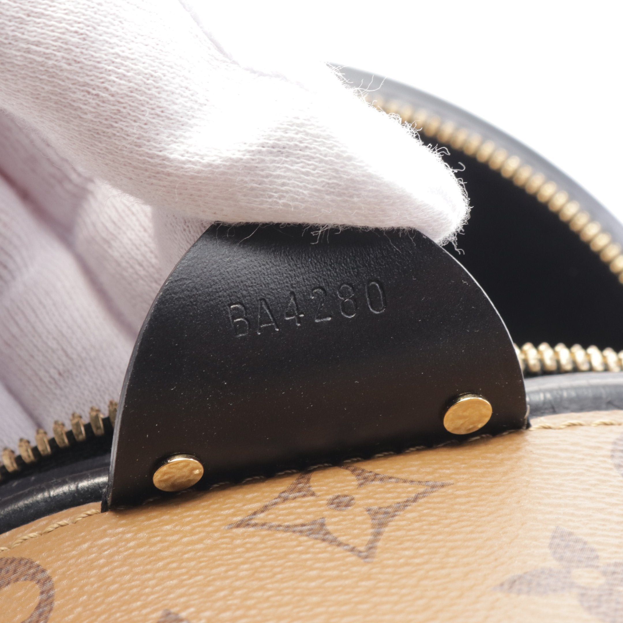 Louis Vuitton Louis Vuitton Cannes Monogram Reverse Handbag Vanity Bag Leather Brown Black Size ONE SIZE - 5 Thumbnail