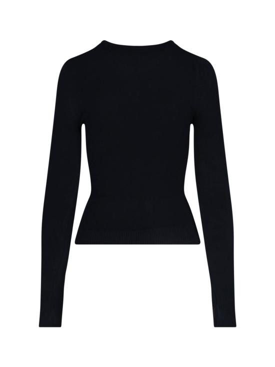 Marine Serre MARINE SERRE Women Tops WTK014A CKNI0511 BK99 Black Size M / US 6-8 / IT 42-44 - 2 Thumbnail
