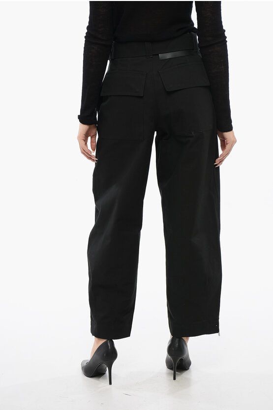 Jil Sander Wideleg Belted Pants Grailed