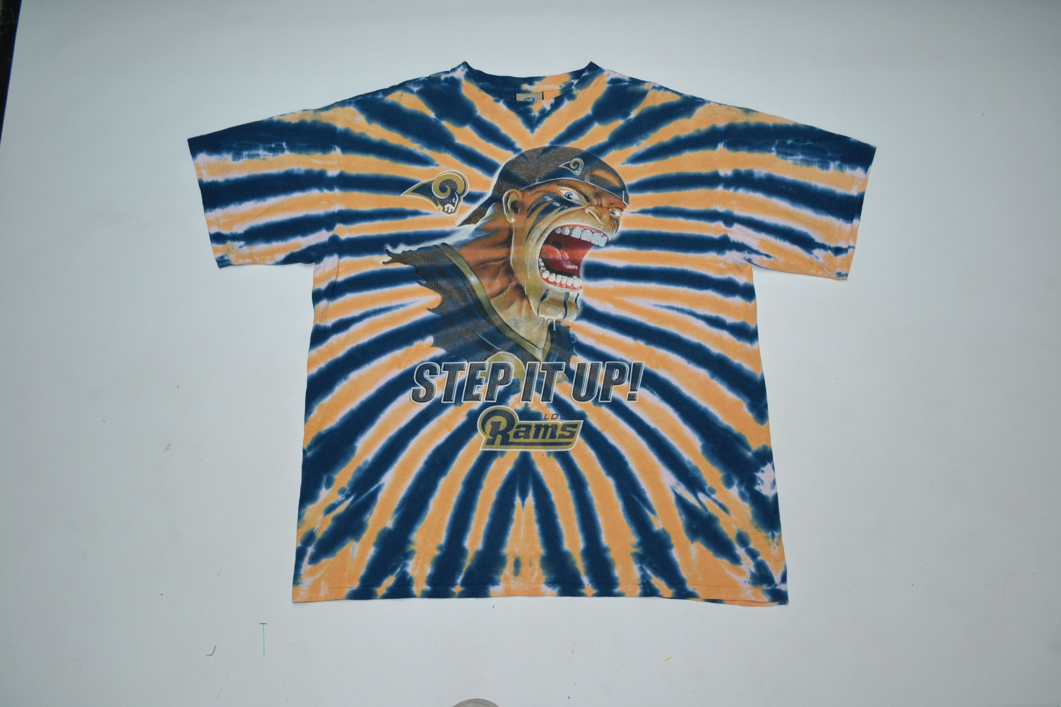 vintage 90s ST. LOUIS RAMS T-Shirt XL football nfl los angeles hip hop