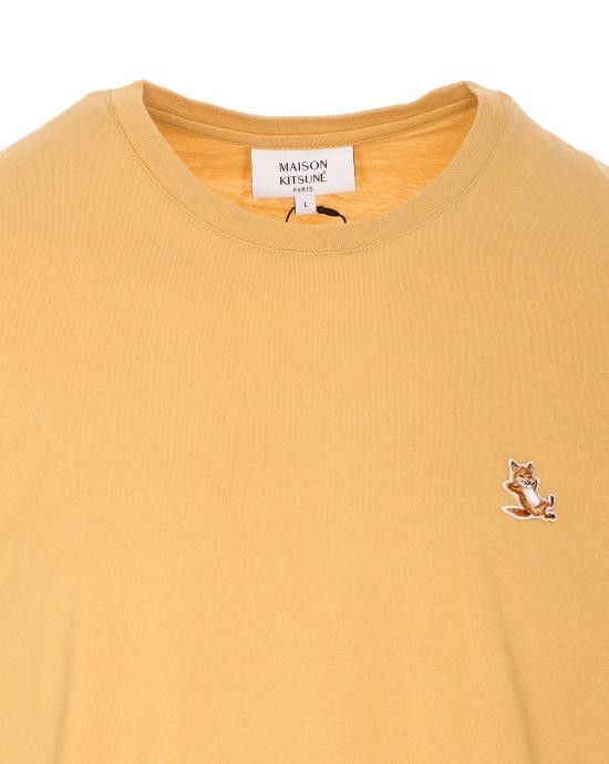 Maison Kitsune MAISON KITSUNE Men T-Shirts LM00110KJ0008 0116 Yellow Size US XXL / EU 58 / 5 - 4 Thumbnail