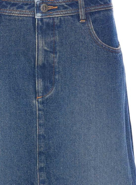 A.P.C. A.P.C. Women Mid Skirts COHFC F06423 IAL Blue Size 25" / US 0 / IT 36 - 4 Thumbnail