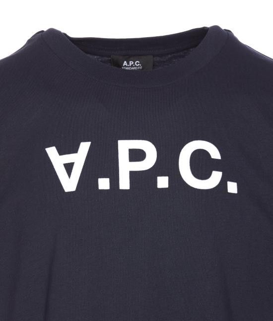 A.P.C. A.P.C. Men T-Shirts COHBM M26384 TIQ Blue Size US L / EU 52-54 / 3 - 4 Thumbnail