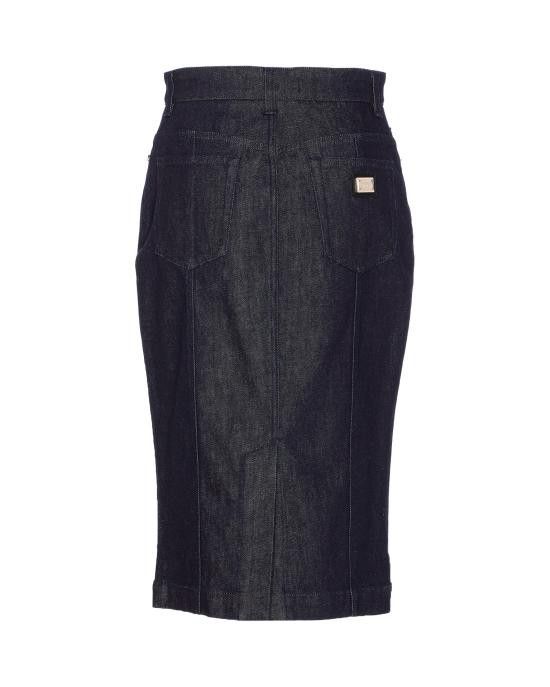 Dolce & Gabbana DOLCE & GABBANA Women Mid Skirts F4CYAD G8MS5S9001 Blue Size 26" / US 2 / IT 38 - 2 Thumbnail