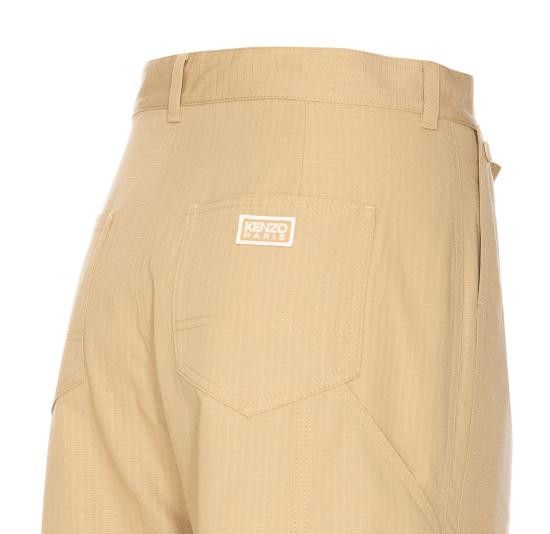 Kenzo KENZO Women Straight Pants FF52PA1009DL 11 Beige Size 27" / US 4 / IT 40 - 3 Thumbnail