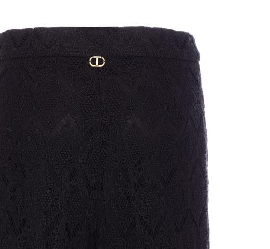 TWINSET TWINSET Women Straight Pants 251TP2409 00006 Black Size 28" / US 6 / IT 42 - 3 Thumbnail