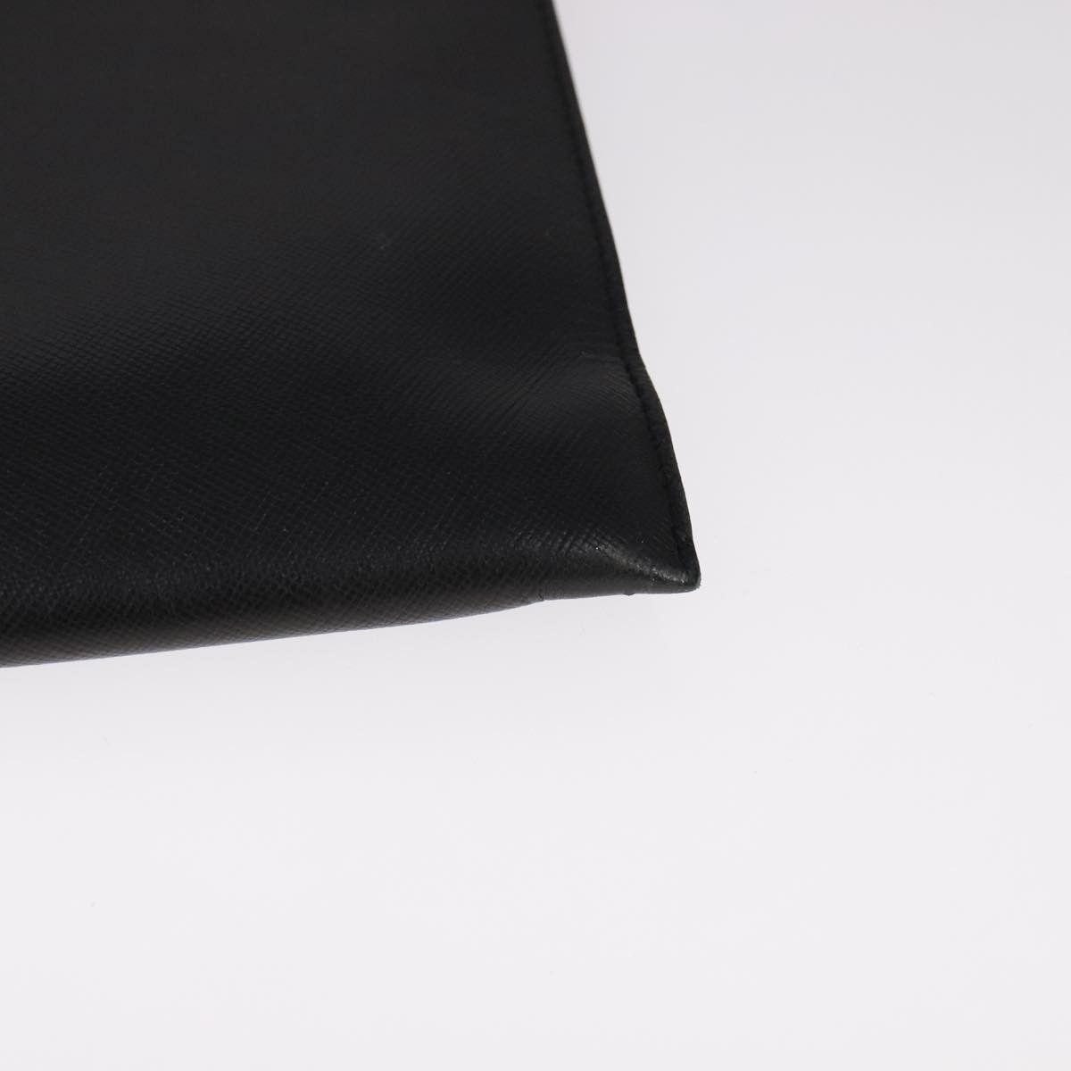 Prada Black Leather Clutch Bag (Pre-Owned) Size ONE SIZE - 6 Thumbnail