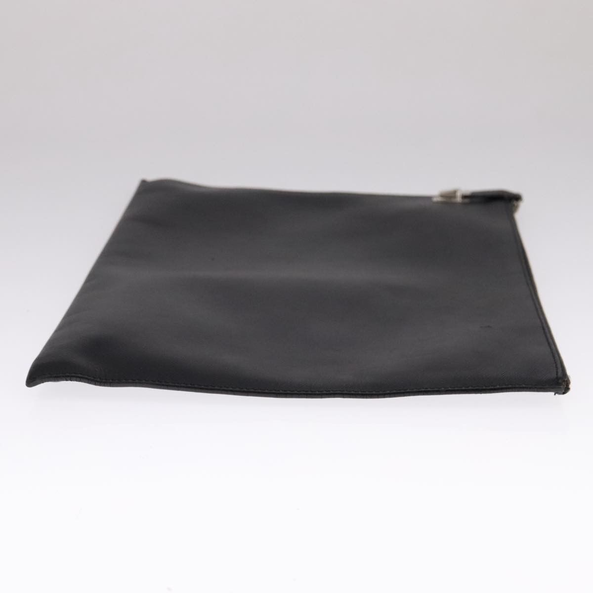 Prada Black Leather Clutch Bag (Pre-Owned) Size ONE SIZE - 4 Thumbnail