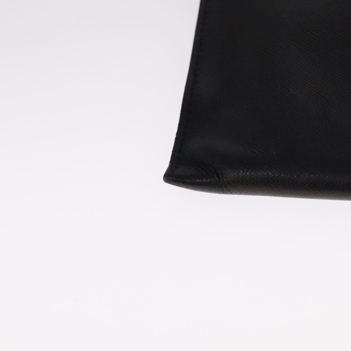 Prada Black Leather Clutch Bag (Pre-Owned) Size ONE SIZE - 7 Thumbnail