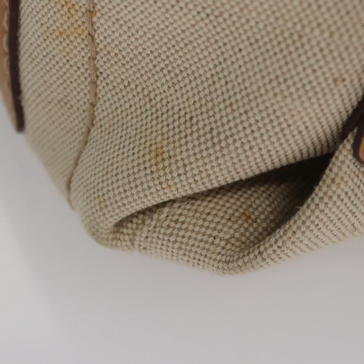 Salvatore Ferragamo Gancini Beige Canvas Shoulder Bag (Pre-Owned) Size ONE SIZE - 12 Thumbnail