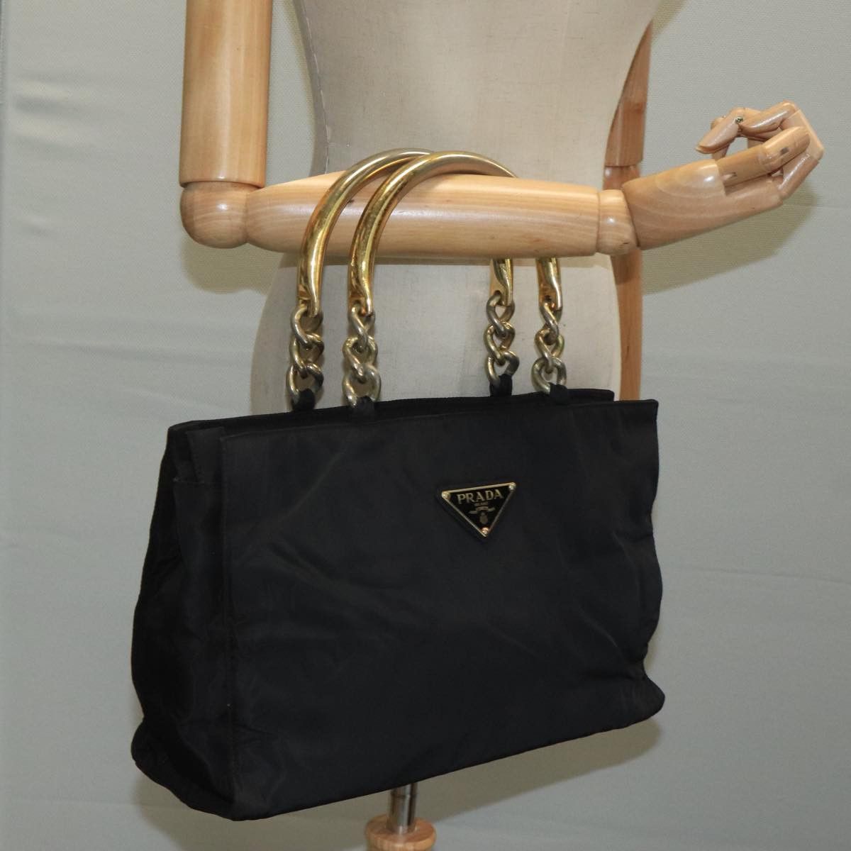 Prada Re-Nylon Black Synthetic Handbag (Pre-Owned) Size ONE SIZE - 15 Thumbnail