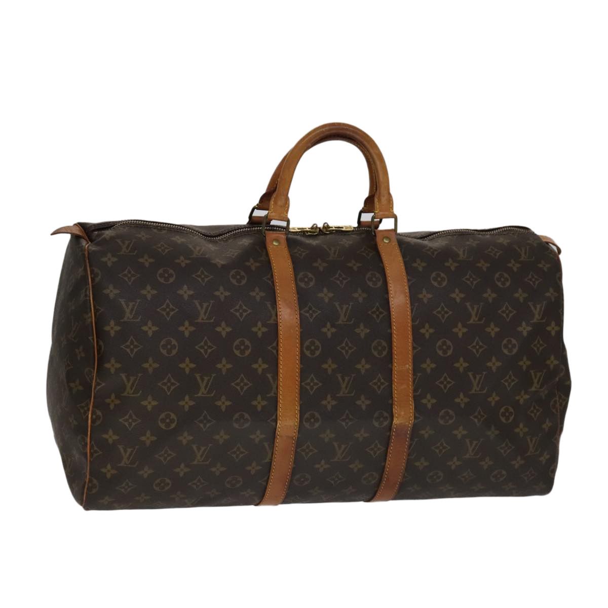 Louis Vuitton Keepall 55 Brown Leather Travel Bag (Pre-Owned) Size ONE SIZE - 18 Thumbnail
