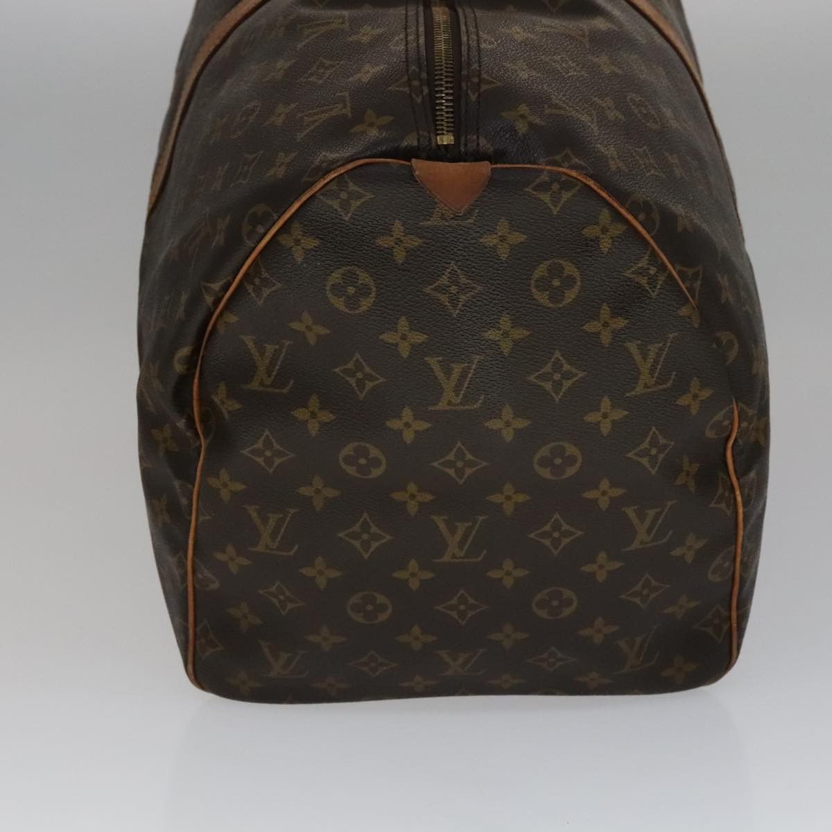 Louis Vuitton Keepall 55 Brown Leather Travel Bag (Pre-Owned) Size ONE SIZE - 4 Thumbnail