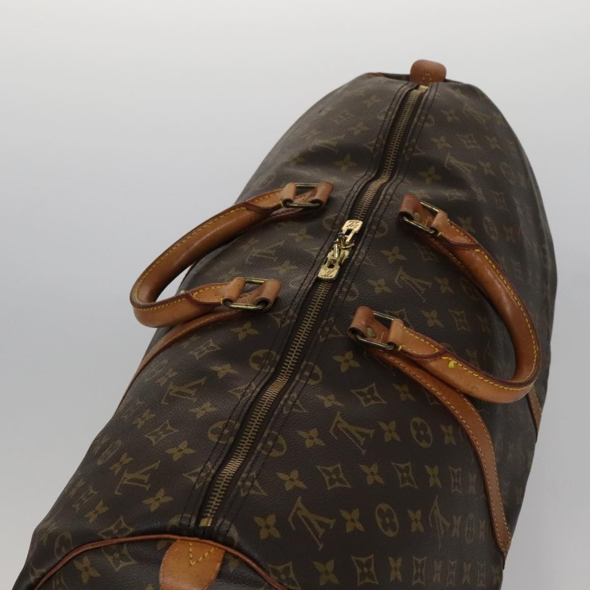 Louis Vuitton Keepall 55 Brown Leather Travel Bag (Pre-Owned) Size ONE SIZE - 11 Thumbnail
