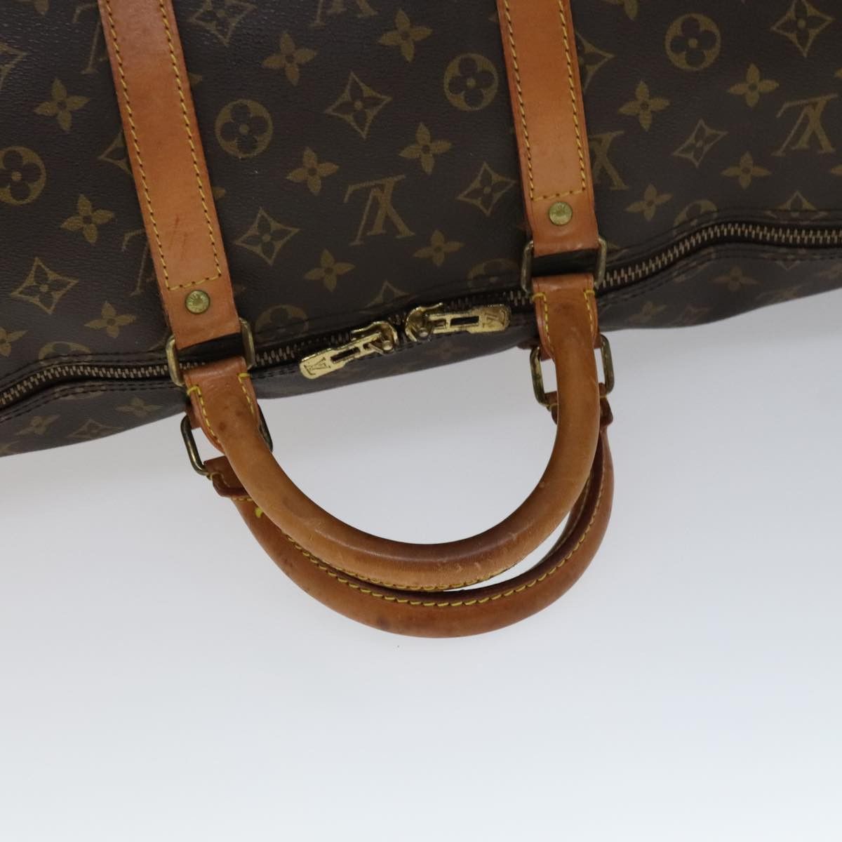 Louis Vuitton Keepall 55 Brown Leather Travel Bag (Pre-Owned) Size ONE SIZE - 5 Thumbnail