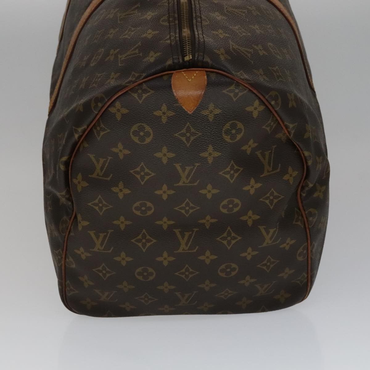 Louis Vuitton Keepall 55 Brown Leather Travel Bag (Pre-Owned) Size ONE SIZE - 3 Thumbnail