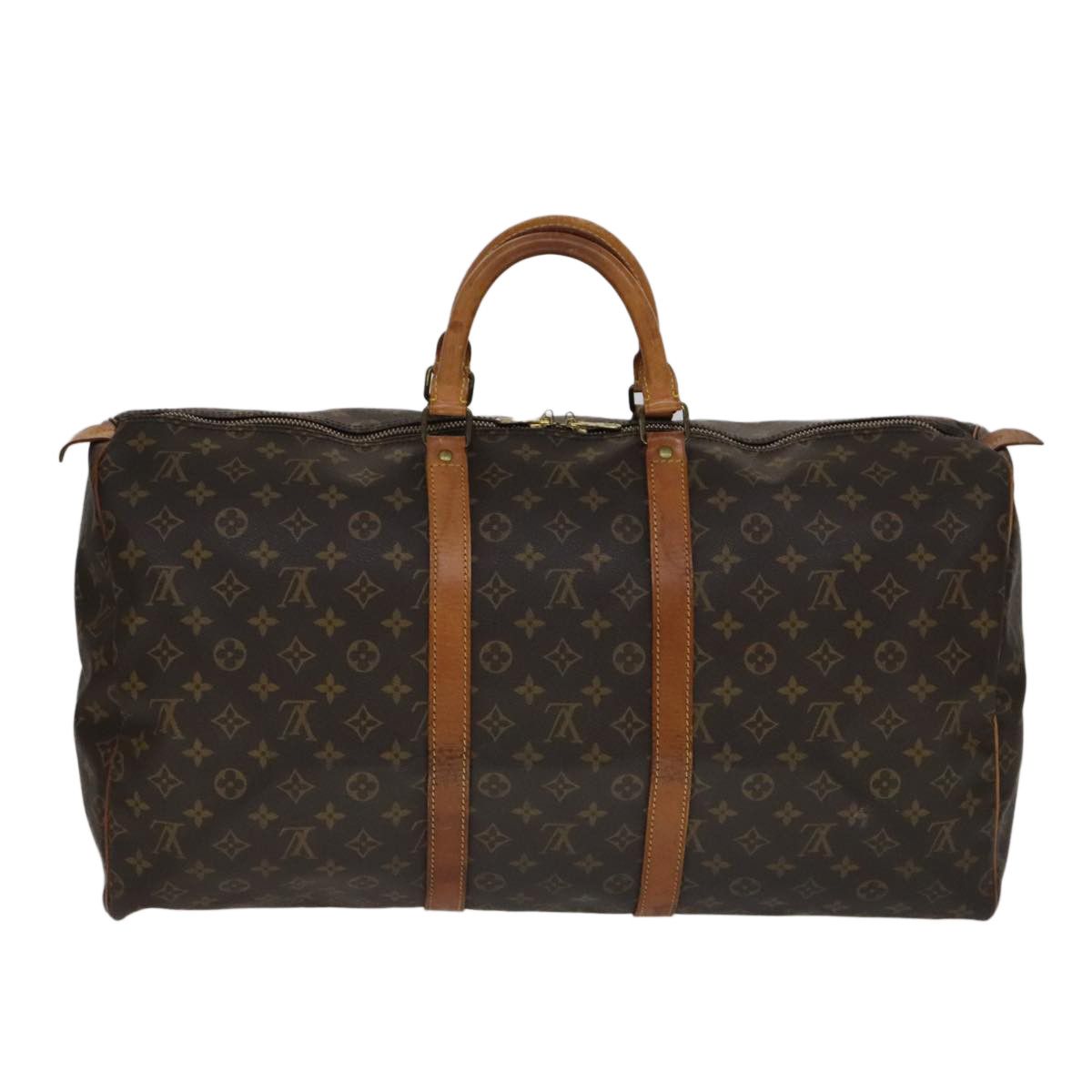 Louis Vuitton Keepall 55 Brown Leather Travel Bag (Pre-Owned) Size ONE SIZE - 2 Thumbnail