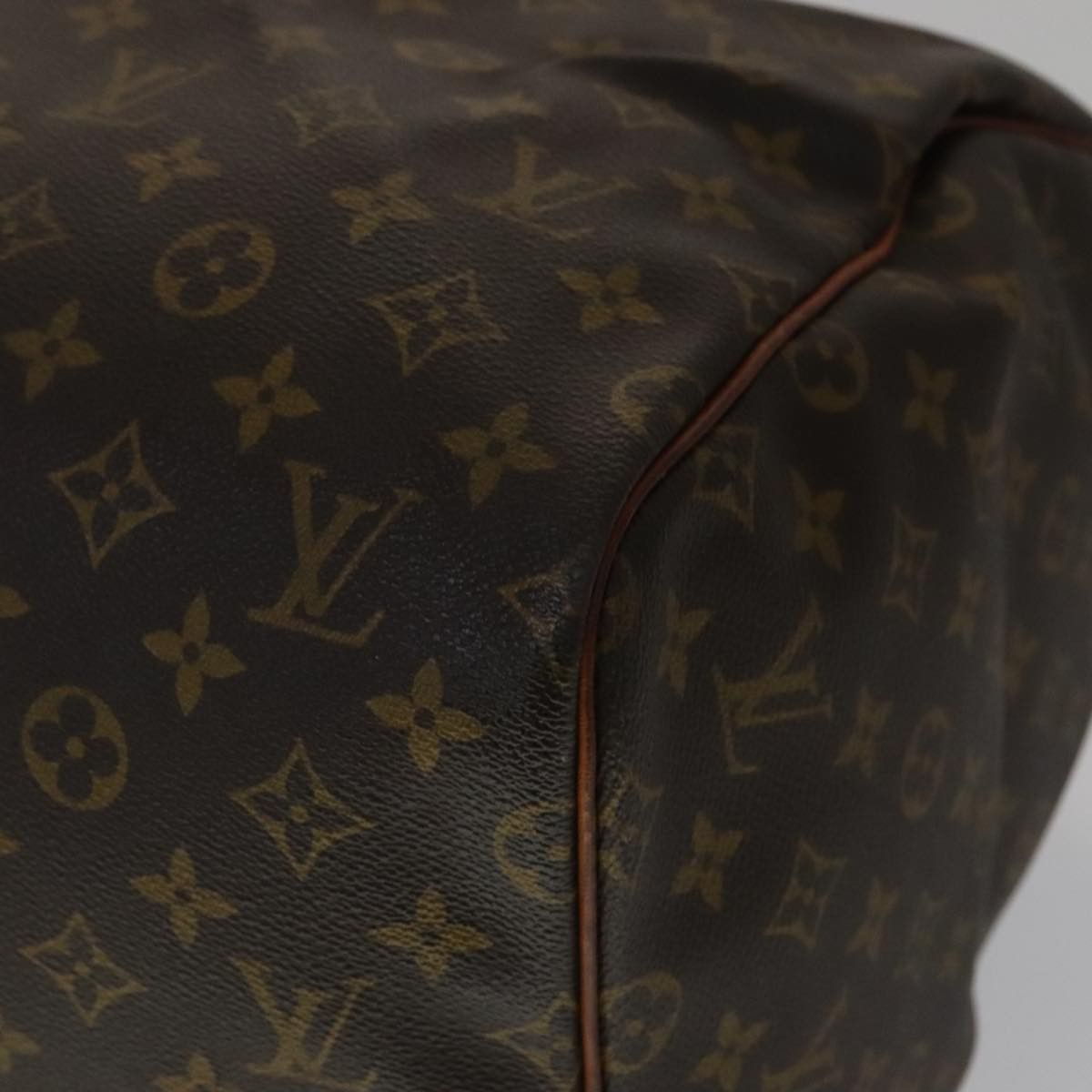 Louis Vuitton Keepall 55 Brown Leather Travel Bag (Pre-Owned) Size ONE SIZE - 7 Thumbnail