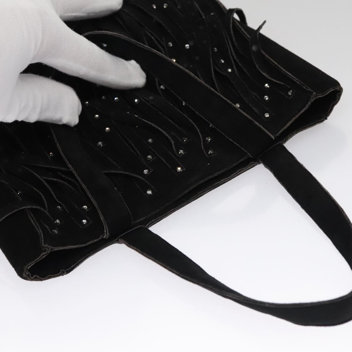 Chanel Black Suede Tote Bag (Pre-Owned) Size ONE SIZE - 15 Thumbnail