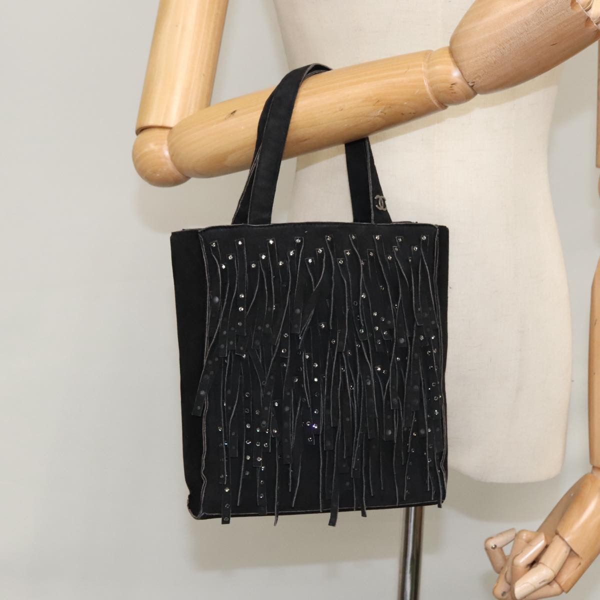 Chanel Black Suede Tote Bag (Pre-Owned) Size ONE SIZE - 14 Thumbnail