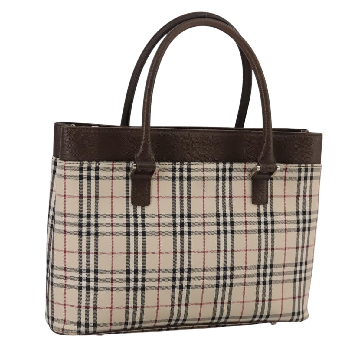 Burberry Nova Check Beige Canvas Tote Bag (Pre-Owned) Size ONE SIZE - 19 Thumbnail