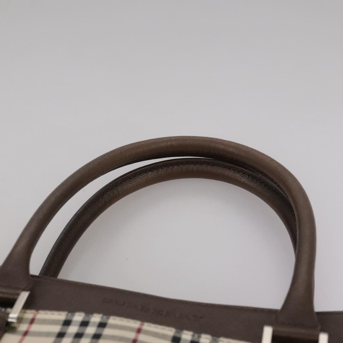 Burberry Nova Check Beige Canvas Tote Bag (Pre-Owned) Size ONE SIZE - 6 Thumbnail