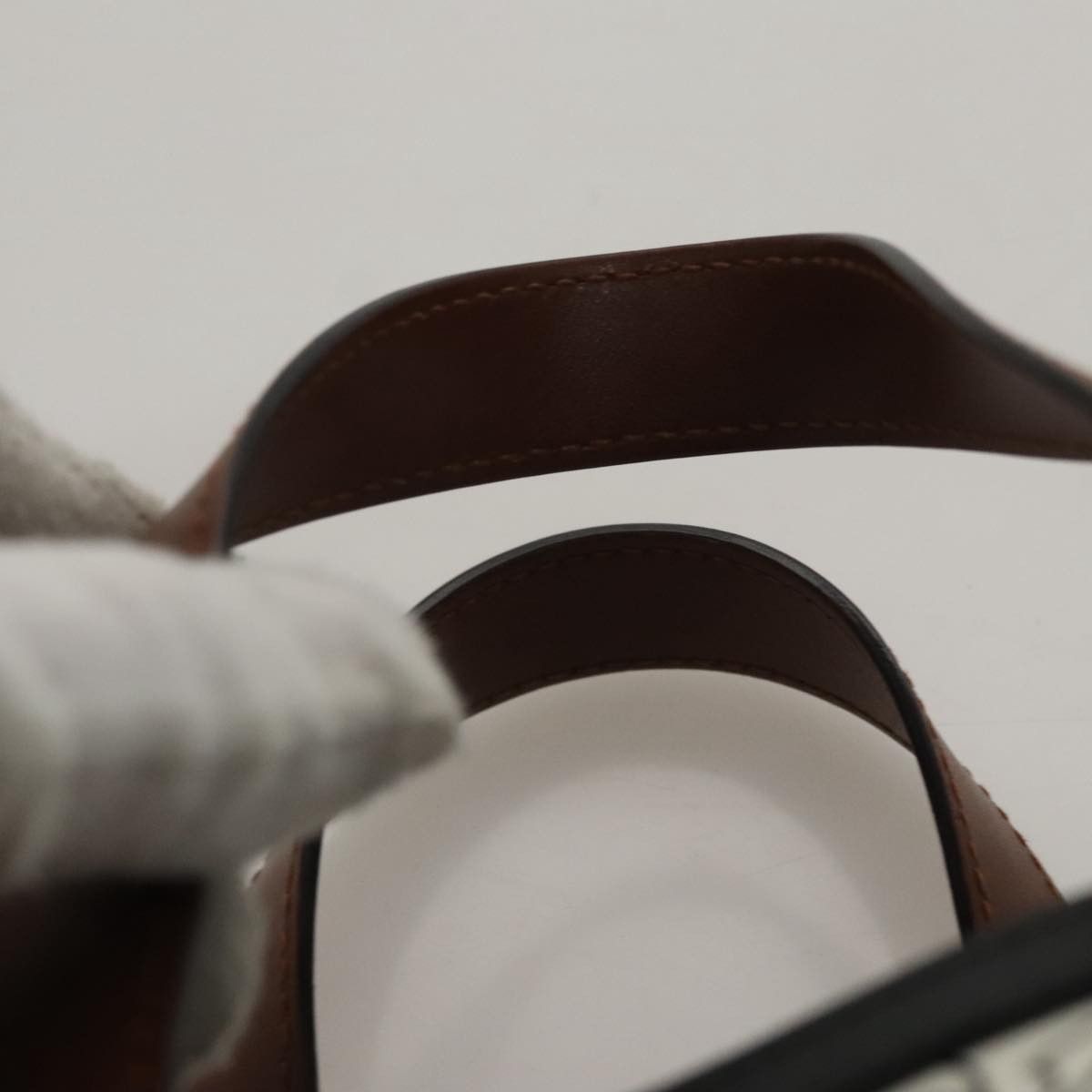 Burberry Stripe Brown Canvas Tote Bag (Pre-Owned) Size ONE SIZE - 7 Thumbnail