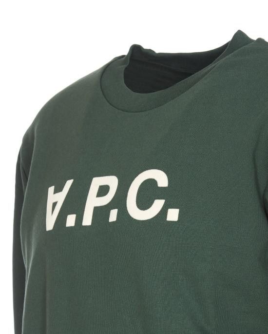 A.P.C. A.P.C. Men Sweater COHBN M27907 KMA Green Size US L / EU 52-54 / 3 - 3 Thumbnail