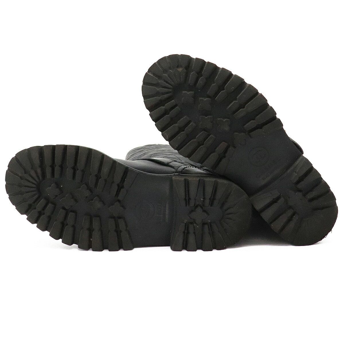 Chanel Chanel Chanel Matelasse Leather Coco Mark Engineer Boots Leather Shoes Size ONE SIZE - 4 Thumbnail