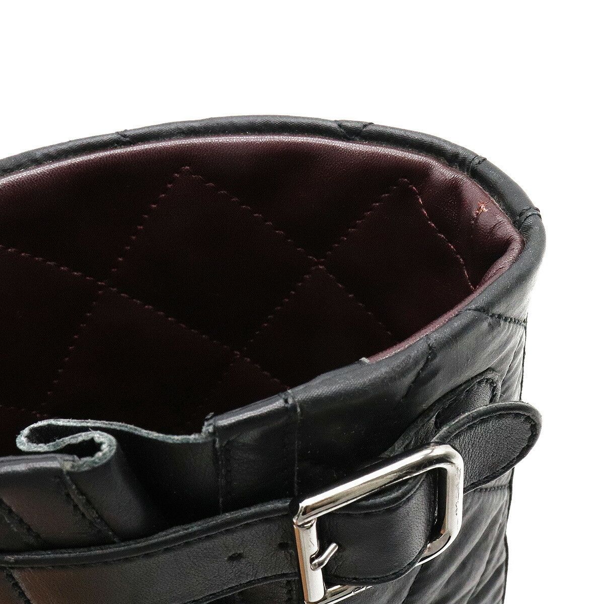 Chanel Chanel Chanel Matelasse Leather Coco Mark Engineer Boots Leather Shoes Size ONE SIZE - 7 Thumbnail