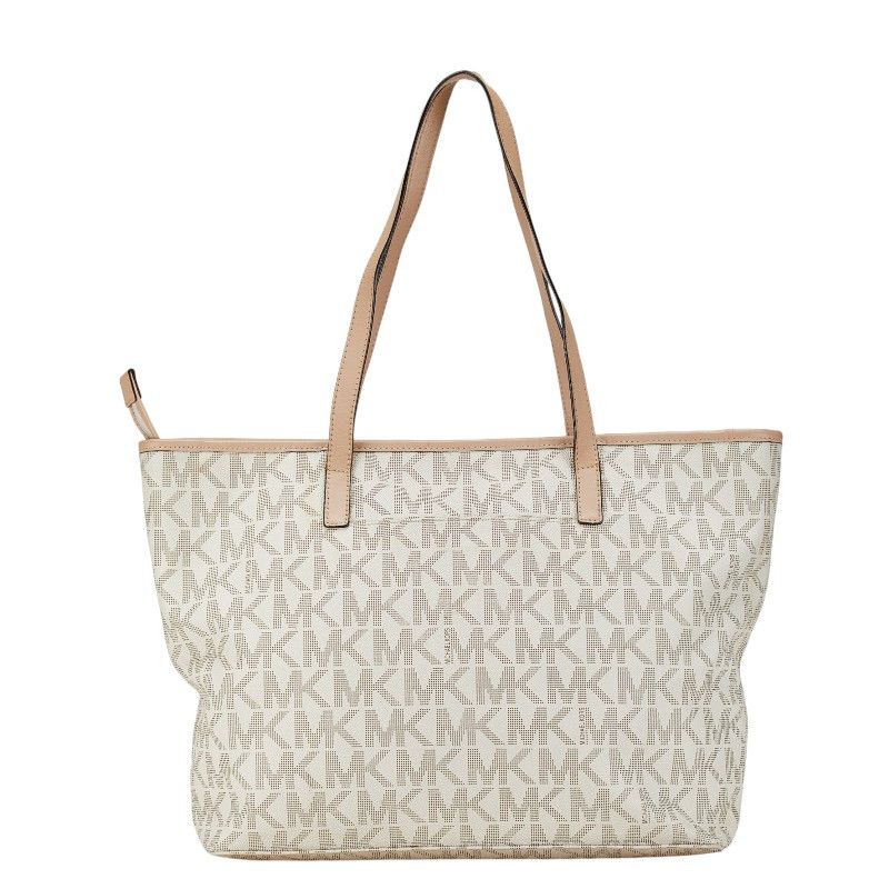 Michael Kors Michael Kors Michael Kors Signature PVC Tote Bag Leather Tote Bag Size ONE SIZE - 3 Thumbnail