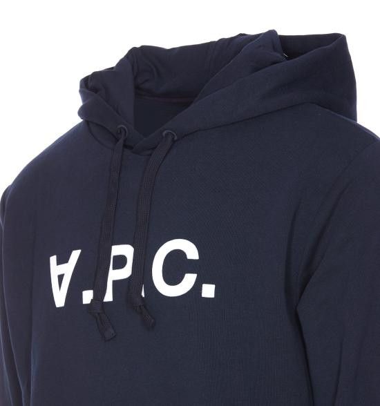 A.P.C. A.P.C. Men Hoodies COHBN M27908 TIQ Blue Size US M / EU 48-50 / 2 - 3 Thumbnail
