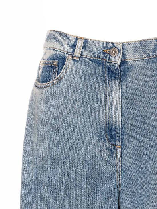 Lanvin LANVIN Women Straight Pants TR0310 D08722 Blue Size 27" / US 4 / IT 40 - 5 Thumbnail