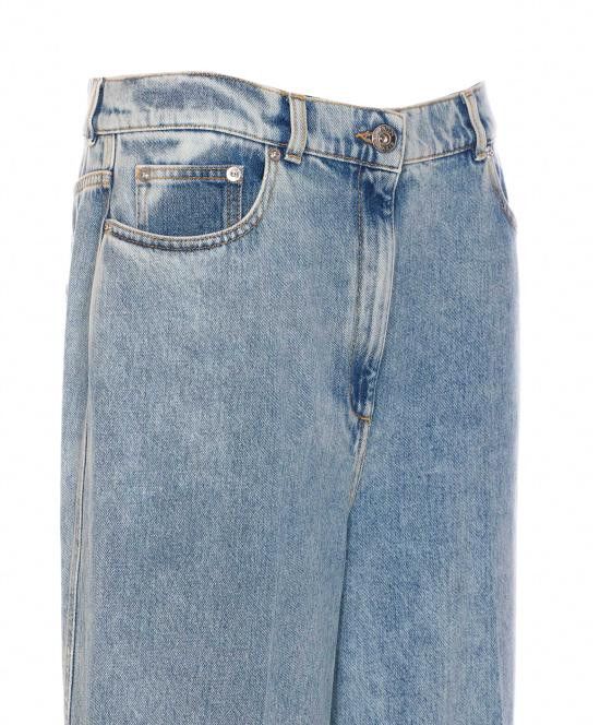 Lanvin LANVIN Women Straight Pants TR0310 D08722 Blue Size 27" / US 4 / IT 40 - 4 Thumbnail