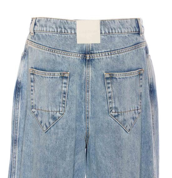 Lanvin LANVIN Women Straight Pants TR0310 D08722 Blue Size 27" / US 4 / IT 40 - 3 Thumbnail