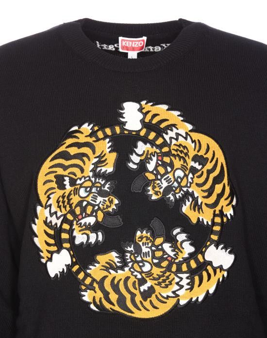 Kenzo KENZO Men Sweater FF58PU7133CR 99J Black Size US S / EU 44-46 / 1 - 4 Thumbnail