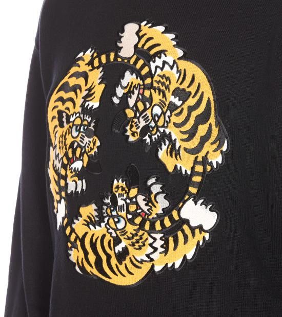 Kenzo KENZO Men Sweater FF58PU7133CR 99J Black Size US S / EU 44-46 / 1 - 3 Thumbnail