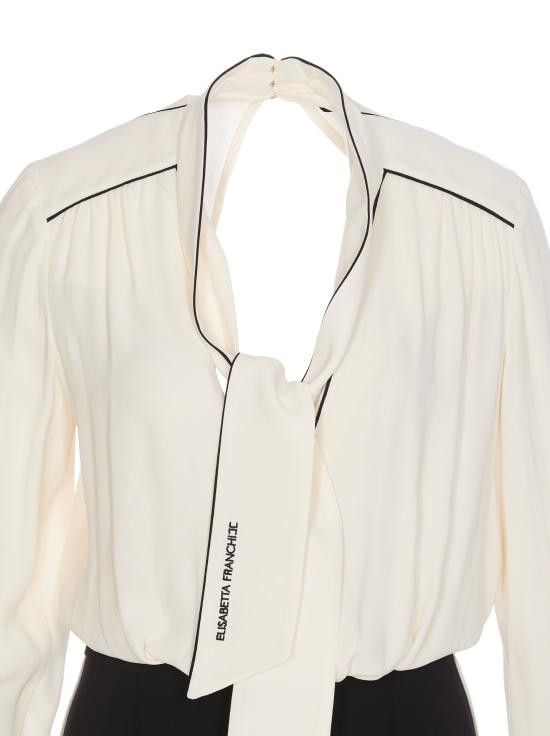 Elisabetta Franchi ELISABETTA FRANCHI Women Straight Pants TU04251E2 E84 White Size 26" / US 2 / IT 38 - 4 Thumbnail