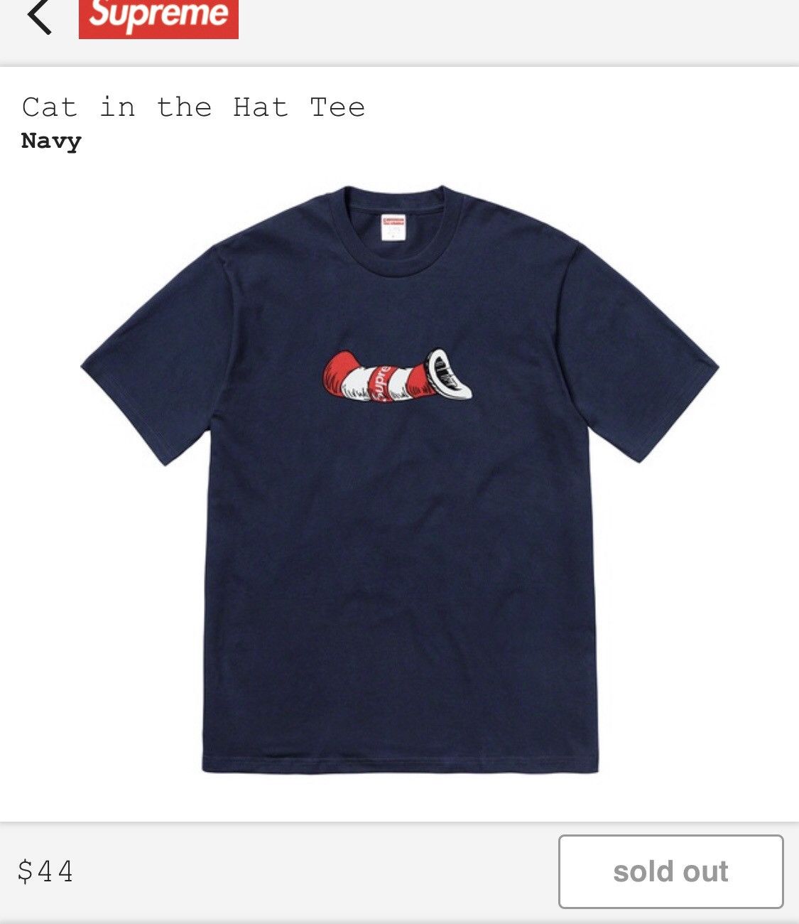 Cat in the hat cheap supreme tee